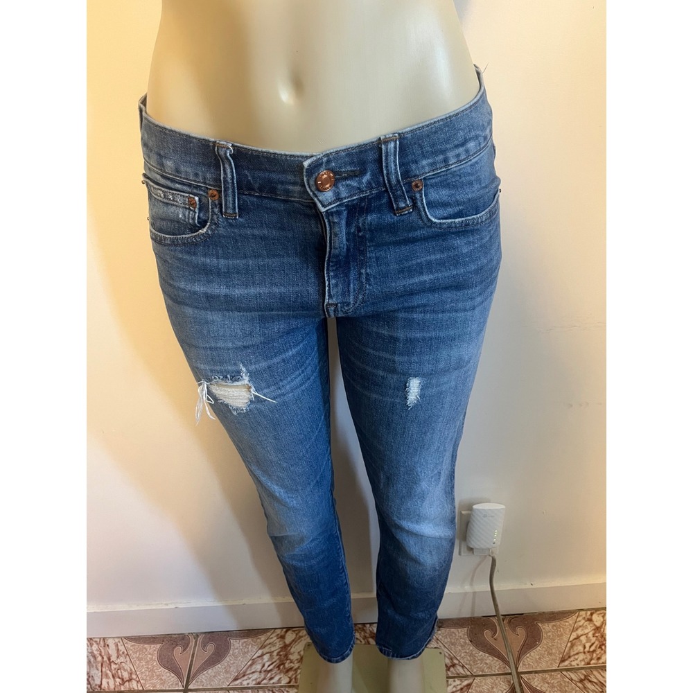 J.Crew 484 Slim Fit Jeans Medium Wash Distressed Denim 30x30 K9498